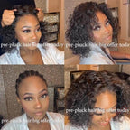 Hot Sale Glueless Short Curly Black Bob Wig