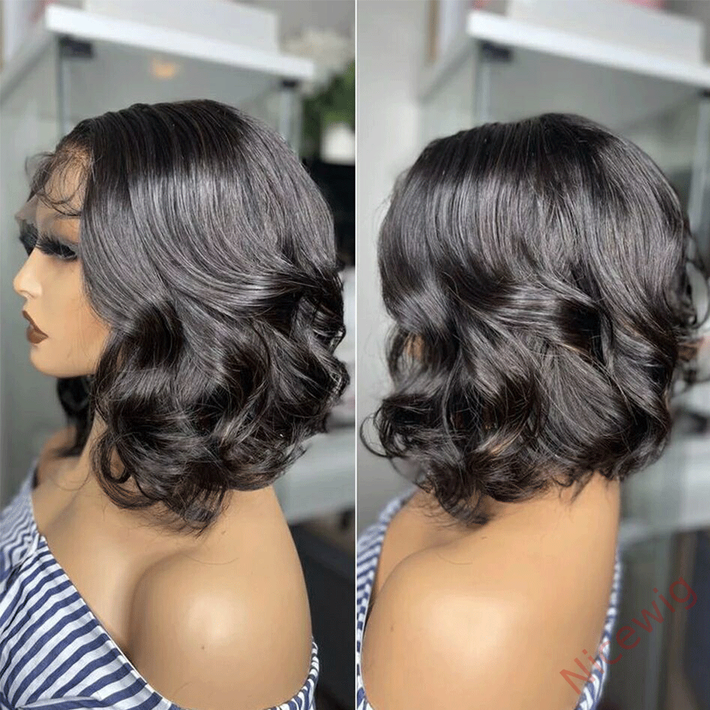 Glueless Hot Sale Short Bob Body Wave Wig For Women