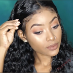 Brazilian Natural Black Water Wave Long Curly Wig