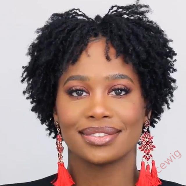 Best Design Africa Spiral Natural Short Curly Wig