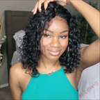Brazilian Natural Black Curly Bob Wig